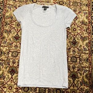 Willi Smith Light Blue Scoop Neck Cap Sleeve Tee Size XS